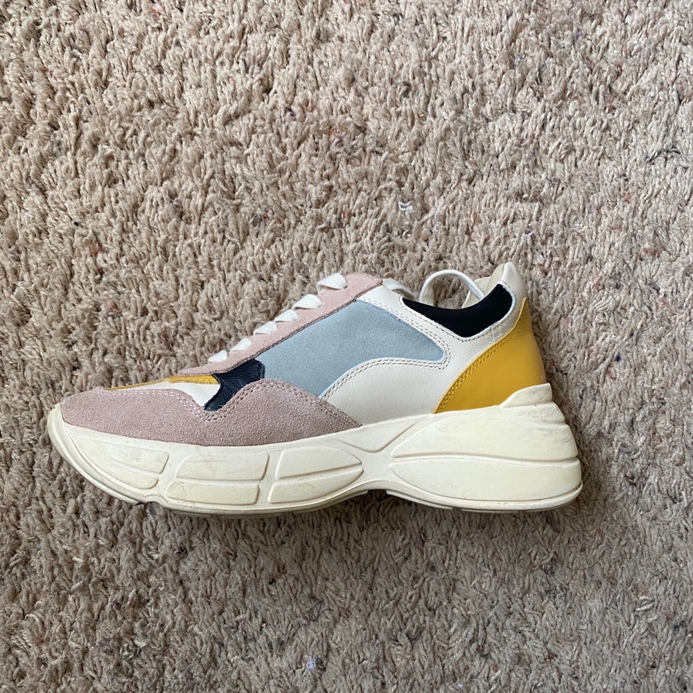 SOLD Steve Madden Memory Sneakers Pink Multi